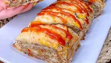 این رولت گوشت محبوب و فوری را با نان لواش درست کنید