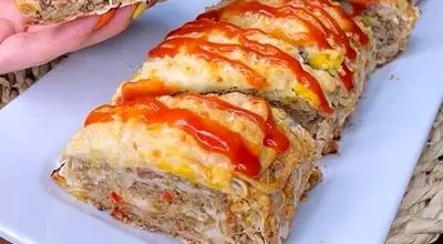 این رولت گوشت محبوب و فوری را با نان لواش درست کنید