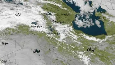 تصاویر ماهواره ای از آسمان محل حادثه