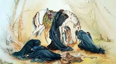 بیانات خاص رهبر انقلاب درباره تابلوی عصر عاشورا استاد فرشچیان و اشک‌های پنهان