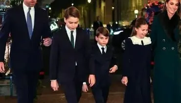 حضور زمستانی خانواده سلطنتی در وست‌مینستر؛ کاترین با استایلی یشمی درخشش کرد+عکس