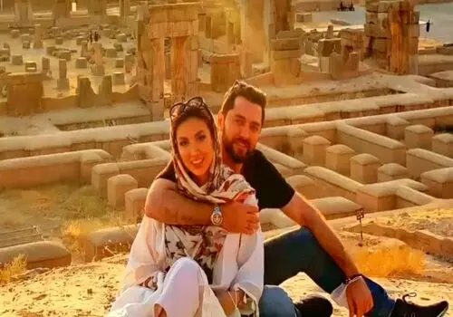 خاطره بازی مینا مختاری با عکسی خاص از عروسی اش با بهرام رادان+ عکس