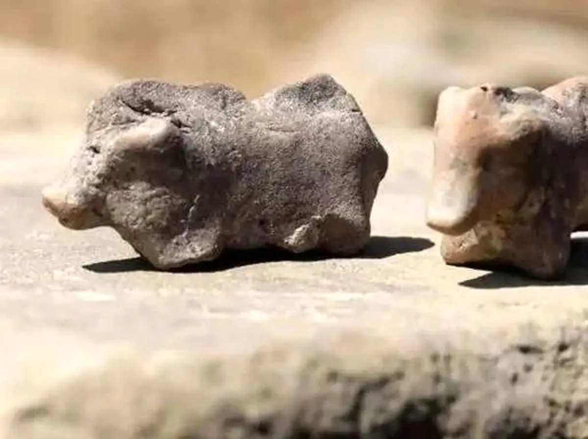 کشف تندیسه‌هایی گاوهای جوان باستانی مربوط به اوایل عصر آهن + عکس

