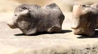 کشف تندیسه‌هایی گاوهای جوان باستانی مربوط به اوایل عصر آهن + عکس

