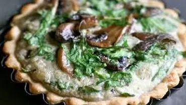 طرز تهیه تارت قارچ و پنیر فوری و خوشمزه
