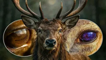 قابلیت خارق العاده گوزن شمالی برای تغیر رنگ چشمش+ تصاویر