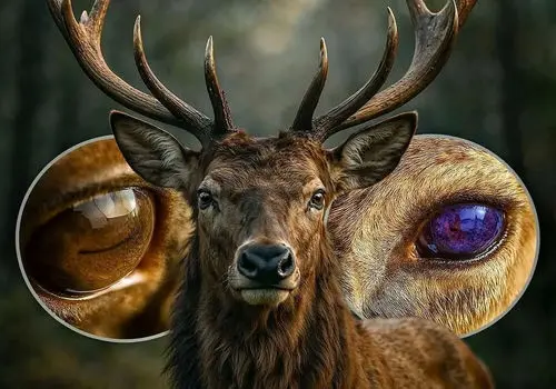 قابلیت خارق العاده گوزن شمالی برای تغیر رنگ چشمش+ تصاویر