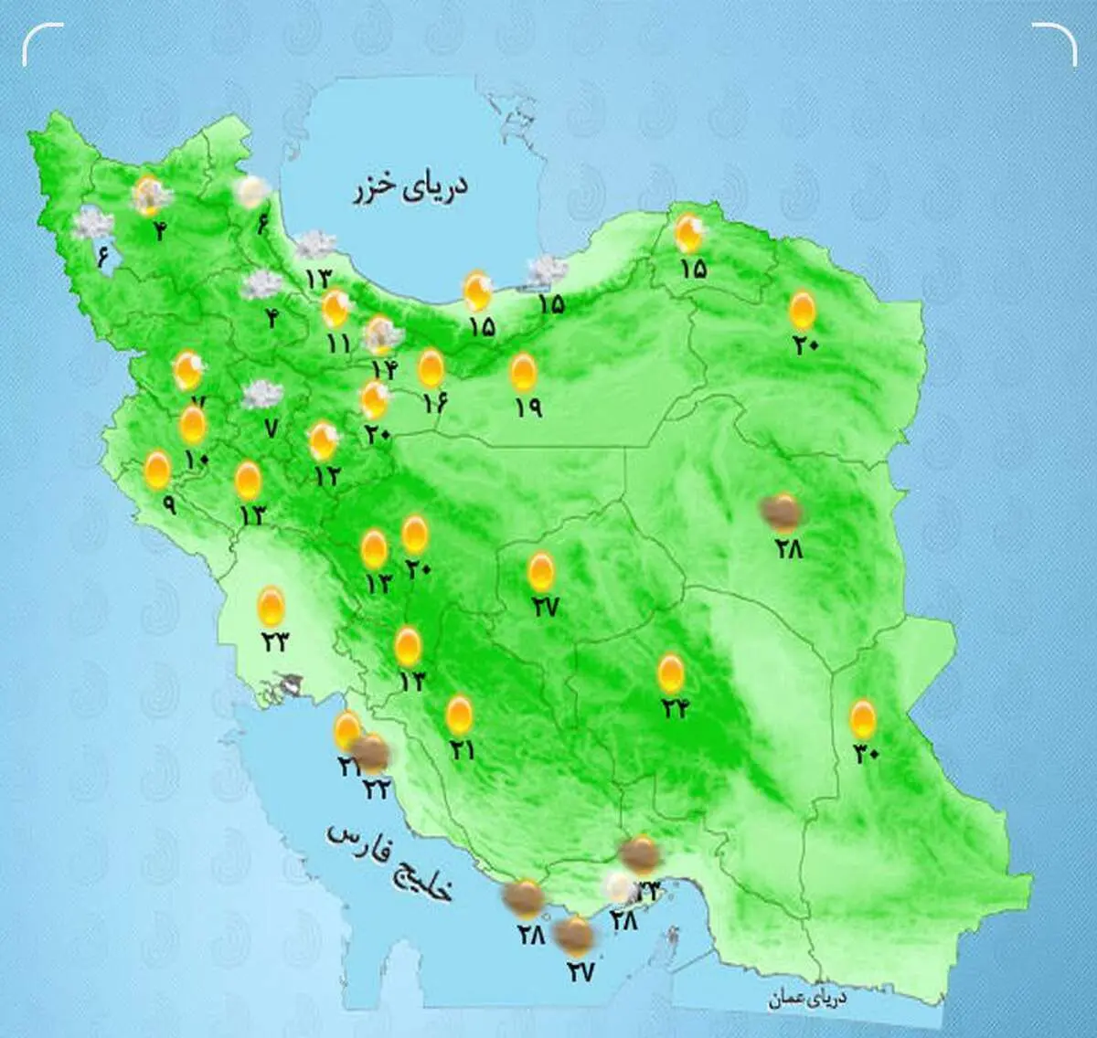 بارش برف و باران در مناطق شمال غربی و شرقی کشور