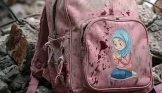 حرکت جالب دختران دانش آموز لبنانی در راستای همدرد با شهدای مدرسه میناب + فیلم