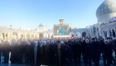 پیکر مرحومه اشرف بروجردی به خاک سپرده شد