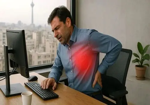 چند اشتباه ساده در محیط کار که کمردرد می‌آورد