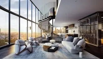 تجربه زندگی آسمانی در پنت‌هاوس ۱۰۰۰ متری شگفت‌انگیز + فیلم