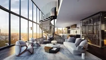 تجربه زندگی آسمانی در پنت‌هاوس ۱۰۰۰ متری شگفت‌انگیز + فیلم