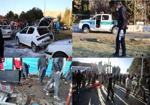 لحظه تلخ وداع خانواده‌ها با شهدای حادثه کرمان+ فیلم