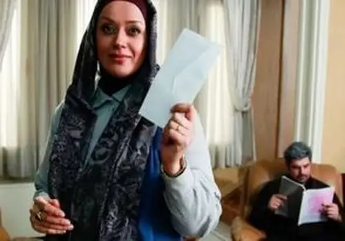 عکس متفاوت الهام چرخنده ، زیورِ سریال آوای باران در روز زن