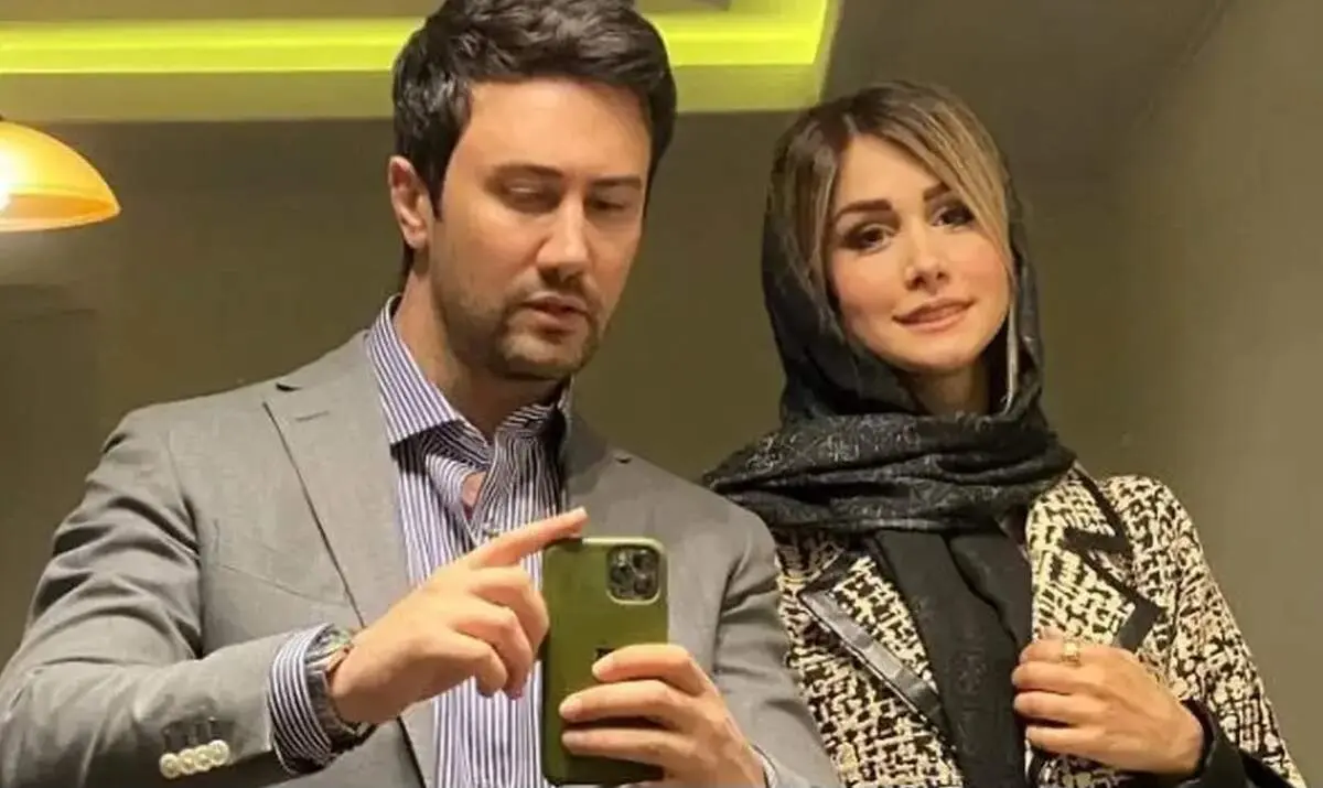 عکس کریسمسی همسر آقای بازیگر با بابانوئل