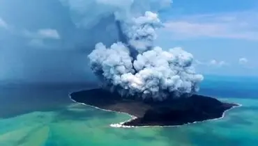فوران آتشفشان در زیر آب+ فیلم