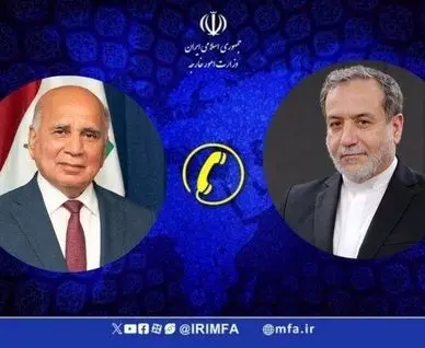  گفتگوی تلفنی عراقچی و فؤاد حسین درباره روند مذاکرات ایران و آمریکا 