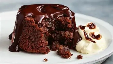 طرز تهیه کیک شکلات داغ