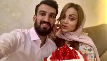 قاب تازه از یک زوج مشهور؛ حسین ماهینی و همسرش انیس محمدی!
