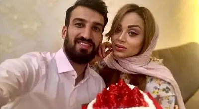 قاب تازه از یک زوج مشهور؛ حسین ماهینی و همسرش انیس محمدی!