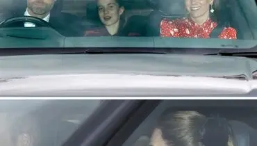 بازگشت درخشان خانواده ولز به کاخ باکینگهام در ناهار کریسمس+عکس