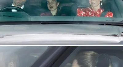 بازگشت درخشان خانواده ولز به کاخ باکینگهام در ناهار کریسمس+عکس