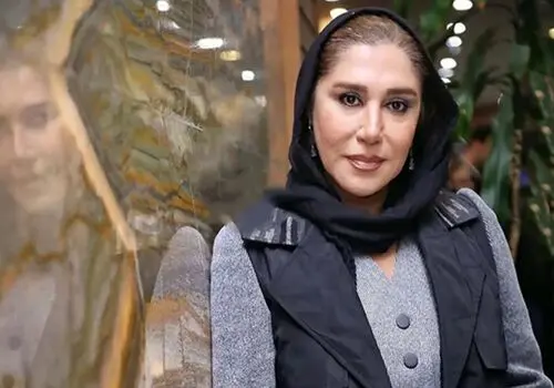 قاب دو نفره از نسیم ادبی به همراه بازیگر پیشکسوت+ عکس