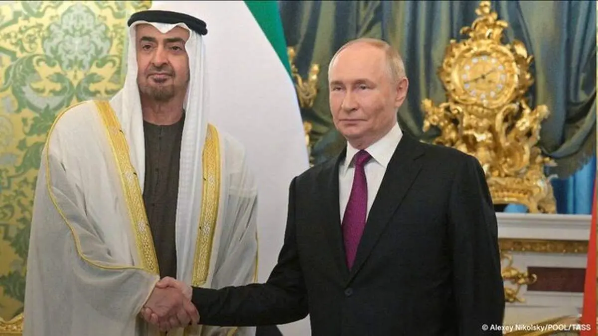 رایزنی پوتین با رئیس امارات با تاکید بر برقراری آتش‌بس فوری در غرب آسیا