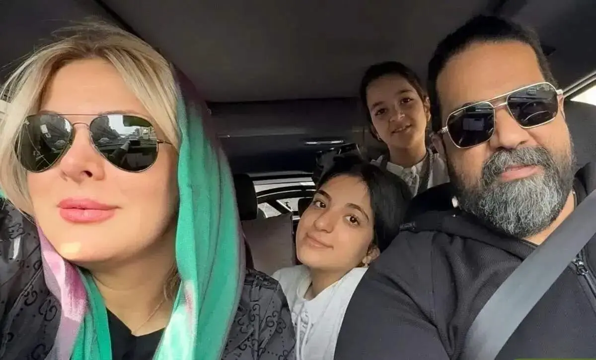  رضا صادقی؛ همسر و دخترانش+عکس 