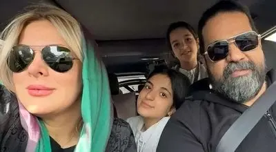 رضا صادقی؛ همسر و دخترانش+عکس 