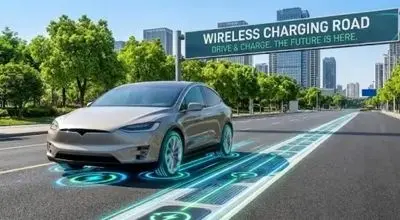 آمریکا ساخت نخستین جاده شارژکننده خودروهای برقی را آغاز کرد + عکس