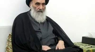 مراسم تشییع همسر  آیت الله سیستانی مرجع تقلید شیعیان در شهر نجف اشرف 