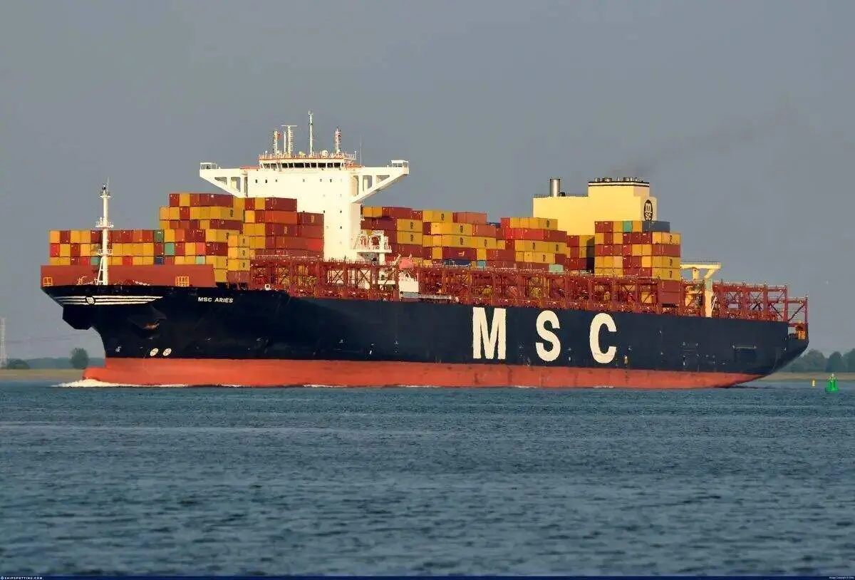 کشتی کانتینری MSC اسرائیل توسط سپاه + تصاویر