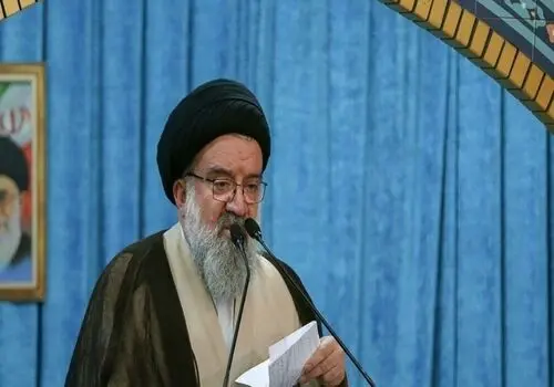 اقامه نماز جمعه روز قدس به امامت آیت الله خاتمی 