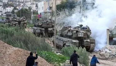 هدف قرار گرفتن یک تانک اسرائیلی در مرز با لبنان/ ۴۰ شهید و ۲۴۶ زخمی در لبنان