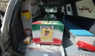  مراسم تشییع پیکر سرباز وظیفه شهید عباس حیدری در همدان 