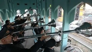  نقاره‌ زنی به مناسبت ولادت حضرت فاطمه زهرا (س) + فیلم