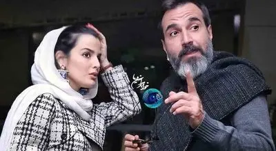 خنده سوجان و جاوید دور از چشم بزرگترهای فامیل / قاب صمیمی افشین غیاثی و غزاله اکرمی بازیگران سریال سوجان