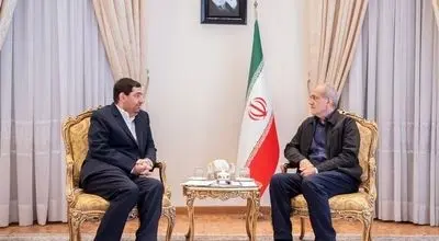 دیدار محمد مخبر با رئیس جمهور منتخب