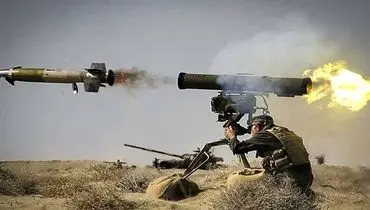 لحظه آزمایش موشک ضد زره الماس نیروهای حزب‌الله لبنان+ فیلم