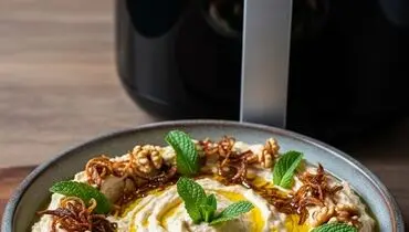 شام امشب با من: طرز تهیه کشک بادمجان رژیمی با هواپز؛ کم‌روغن و خوشمزه