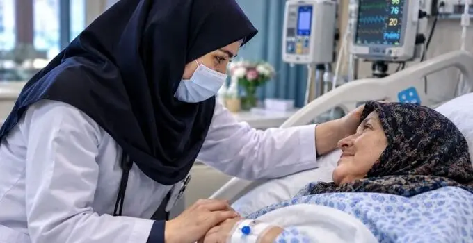 پرستاری حرفه ای پر از عشق و مسئولیت پذیری
