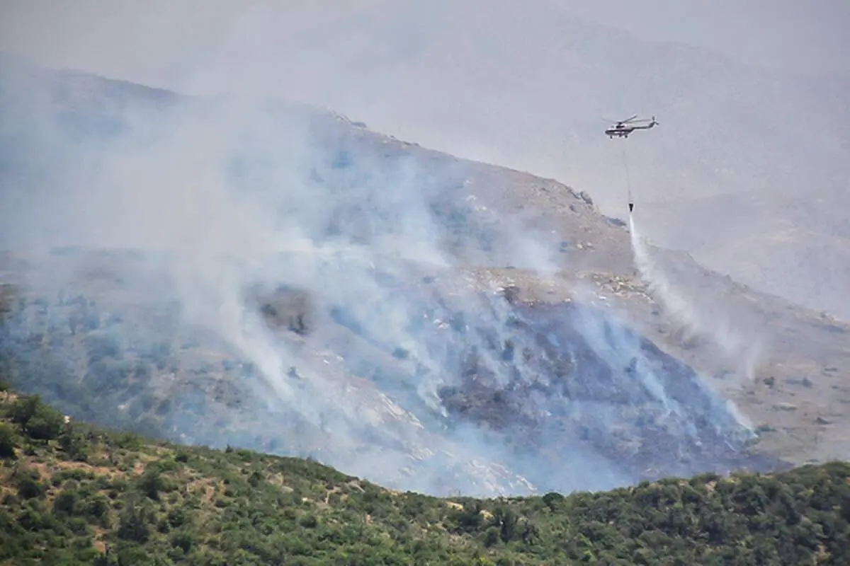 آتش‌سوزی پارک ملی گلستان