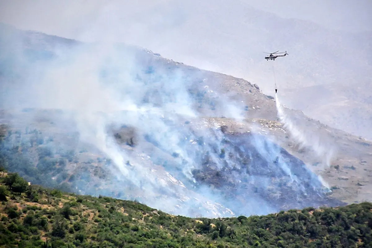 آتشسوزی پارک ملی گلستان