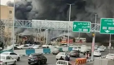 آتش‌سوزی گسترده در بازارچه جنت آباد