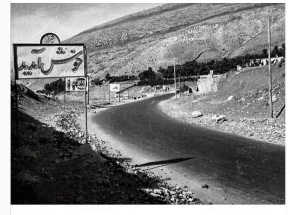 تصویر جالب از حضور یک زن سوئیسی در جاده اصفهان به شیراز