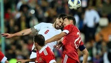 فوتبال‌دستی بازیکنان ایران و روسیه+ عکس