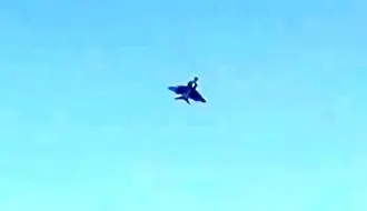 تصاویر اسکورت یک هواپیمای مهم در آسمان ایران/ویدیو 