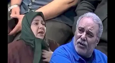 چهره غمگین مازیار لرستانی برای محمد کاسبی که در سریال سه در چهار هم بازی بودند/ویدیو